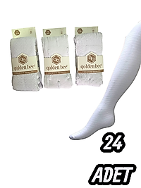 Bebek Golden Bee Kabartma Desenli Kilotlu Çorap 24 Adet