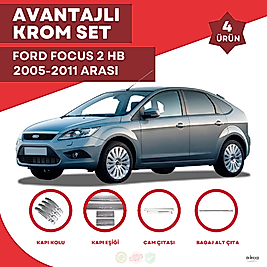 Focus 2 HB Avantajlı Krom Set 2005-2011 Arası -4Ürün- Paslanmaz Çelik