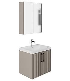 80 cm Membran Kapaklı Banyo Dolabı