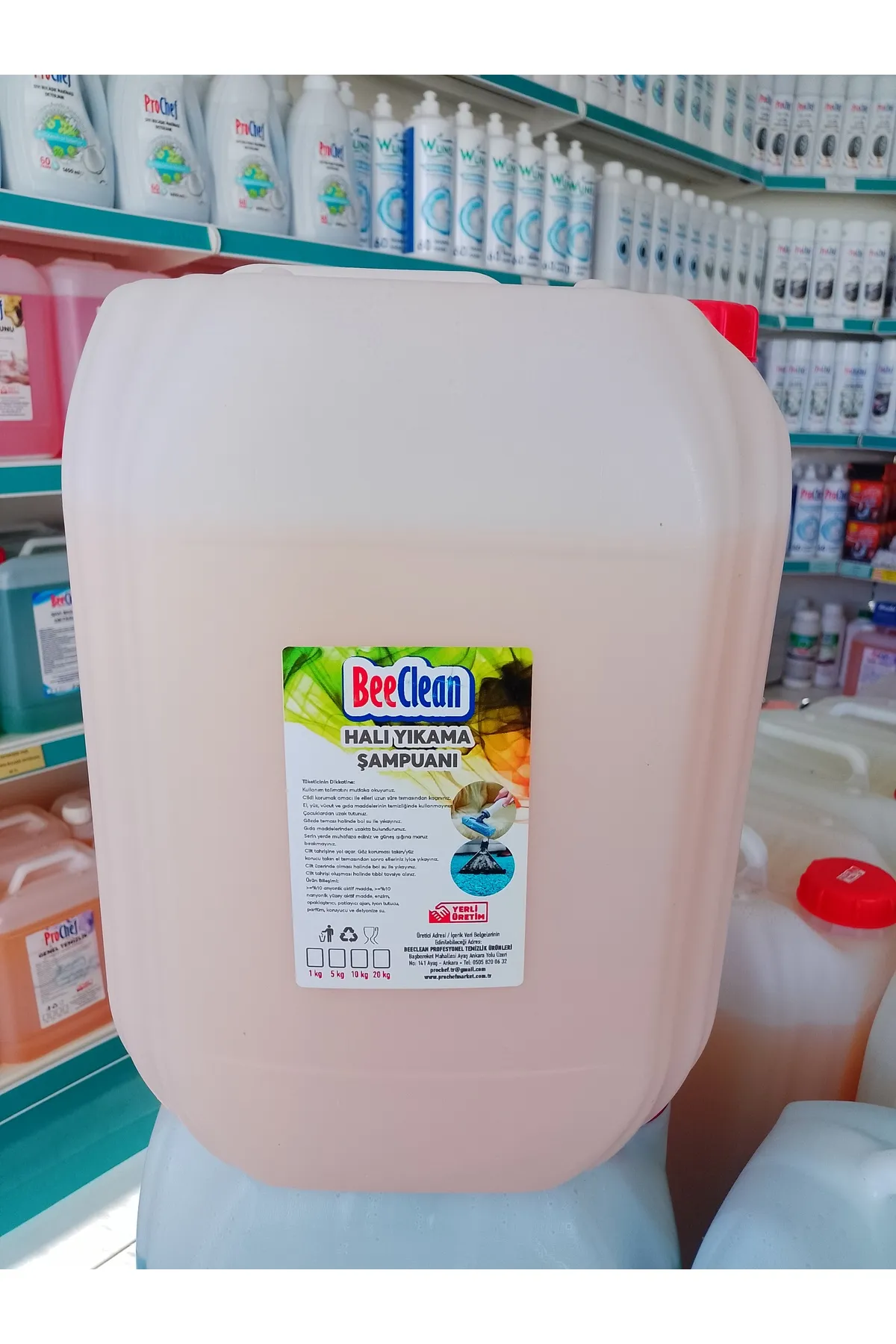 20 Kg Profesyonel Halı Yıkama Şampuanı & Koltuk Yıkama Şampuanı ( Turuncu Phs 30 - 20 )