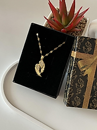 Çelik Gold Kanatlı Zincir Kolye