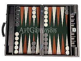 Chocolate Color Carbon Fiber Backgammon Board