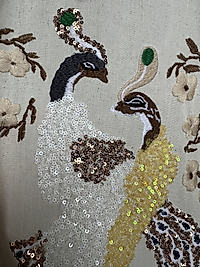 Nakışlı Keten Kimono