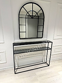 80X100 Cm Ayna + 90X20X120 Cm Dresuar Takım Zdesignhome