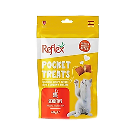 Reflex Pocket Treats Sensitive Kedi Ödülü (60 g)