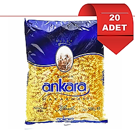 Ankara Makarna Burgu 500 Gr x 20 Adet
