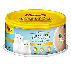 Me-O Delite Kitten Ton Balığı Püresi ve Keçi Sütlü Tahılsız Yavru Kedi Konservesi 80 Gr