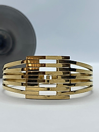 Beşli Kaburga Model Kelepçe Gold Rengi