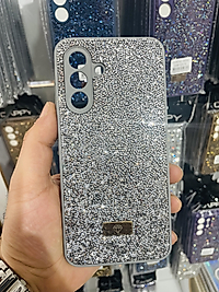 Samsung Galaxy A36 Taşlı Telefon Kılıfı Beyaz