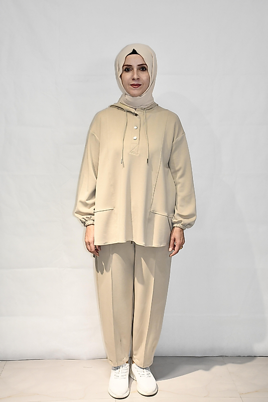 Yarım Patlı Kapşonlu Cupra Modal Takım