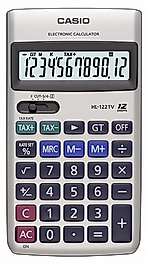 CASIO HESAP MAKİNESİ CEP TİPİ HL-122TV 12 HANE