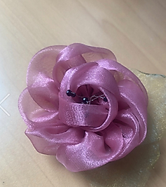 Pink Organza Brooch