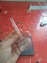 Cam Payp 12Cm Ağızlıklı