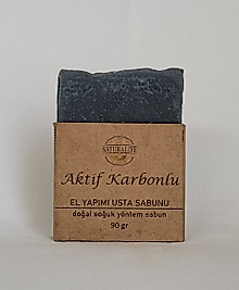 AKTİF KARBONLU (BAMBU KÖMÜRLÜ) EL YAPIMI DOĞAL USTA SABUNU