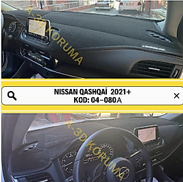Nissan Qashqai 2021+ Konsol Torpido A3D Koruma Koruyucu Kılıf