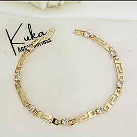 14K Slim Labirent Xuping Çelik Bileklik