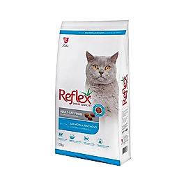 Reflex Somonlu ve Hamsili Yetişkin Kedi Maması 15 kg