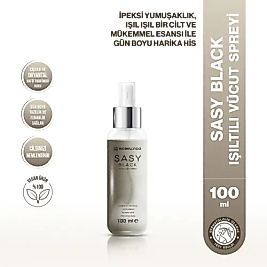 Sasy Black Işıltılı Vücut Spreyi 100 Ml