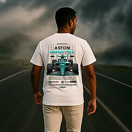 ASTON MARTIN SCUDERIA FORMULA - Tasarım Baskılı Oversize Tişört