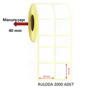 40X40 MM YANYANA 2Lİ TERMAL ETİKET