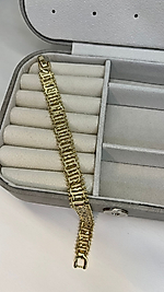 14K ALTIN KAPLAMA ÇELİK BİLEKLİK