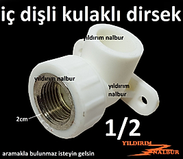 2 ADET 20LİK PPRC İÇ DİŞLİ DİRSEK KULAKLI BATARYA BAĞLANTISI YARIM PARMAK