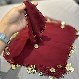 BORDO HALAY MENDİLİ ( 10 adet )