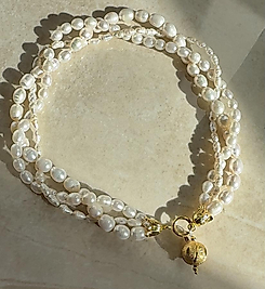 Heartline Pearl Necklace | Kolye