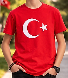 TÜRK BAYRAKLI TİŞÖRT 13-16 YAŞ