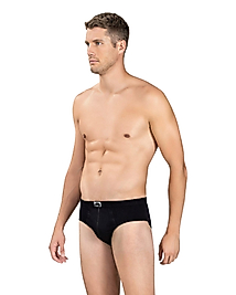 Gümüş Erkek Penye Slip Külot Siyah Renk