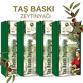 4 ADET-NÜKTE TAŞ BASKI ERKEN HASAT/SOĞUK SIKIM 0,3 DİZEM-486 POLİFENOL ZEYTİNYAĞI -5 LT