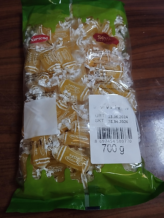 Erzurum Drops Limon Aromalı Şeker 700g