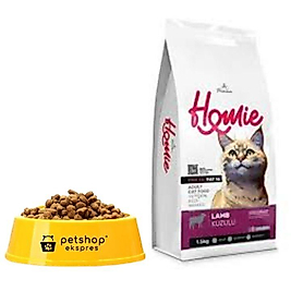 Homie Super Premium Düşük Tahıllı Kuzulu Açık Kedi Maması 1000 g.
