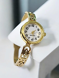 Jade'm Gold Çelik Saatlı Altın Kaplamalı Kelepçe