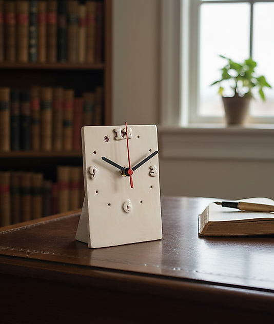 Krem Renkli Masa Saati MS009