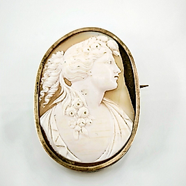 VİKTORİA DÖNEM CAMEO BROŞ