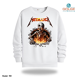 Metallica Model Bisiklet Yaka Erkek kadın Slimfit Sweatshirt