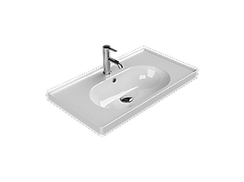 TURKUAZ Etajerli Lavabo, Arya, 80x45 cm