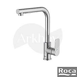 Roca Cala Döner "L" Borulu Spiralli Eviye/Mutfak Bataryası - Krom / Cold Start / Fonksiyonlu Elcik A5A856EC00