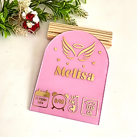 Kız Bebek Doğum Panosu (Pembe)
