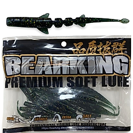 Katta Bearking Lrf Silikon Yem 6,5 cm 20 Adet (Koyu Yeşil Simli)