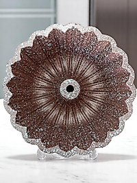 Döküm Kek Kalıbı Yuvarlak Rüzgar Gülü 26 cm Rose Gold Renk