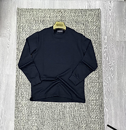 Bisiklet yaka sweatshirt lacivert (kod 1086)