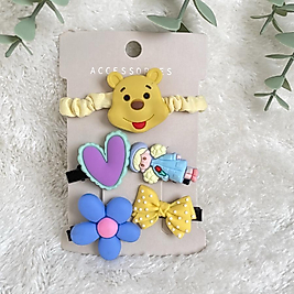 Pooh Bear Bağlama Toka İle Klips Set