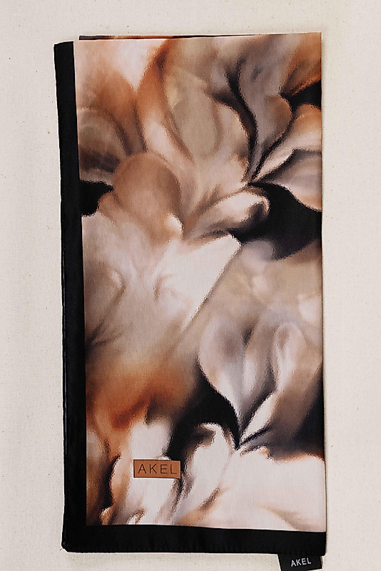 DESENLİ FRANSIZ İPEĞİ EŞARP DESEN-1