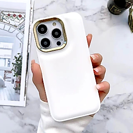 İphone 13 Pro Puff Telefon Kılıfı Beyaz