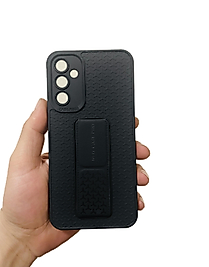 Samsung Galaxy A34 Standlı Silikon Telefon Kılıfı Siyah