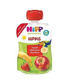 Hipp Organik Çilekli Muzlu Elmalı Meyve Püresi 100 gr