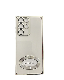Samsung Galaxy S22 Ultra Lens Korumalı Telefon Kılıfı Gümüş