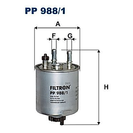 FILTRON PP9881   (YAKIT) MAZOT FILTRESI  KANGOO 08> KANGOO III 08> KANGOO III 10> LAGUNA III LAGUNA III 08> TWINGO 08> LATITUDE 10> K9K 1.5 DCI 3.0 DCI SENSÖR YUVALI